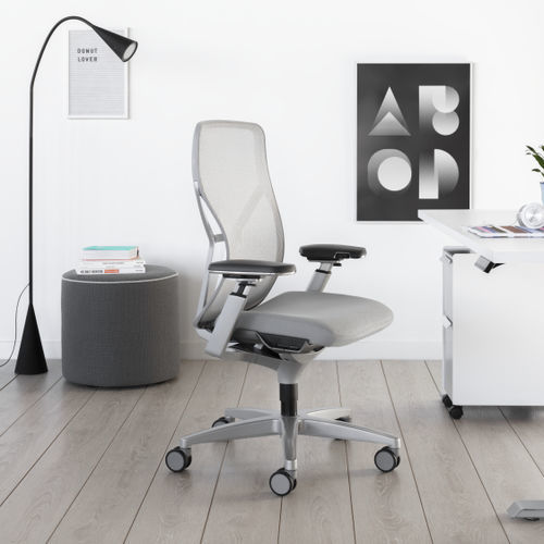 Poltrona da ufficio contemporanea - ACUITY - Allsteel - in rete / in pelle / in alluminio