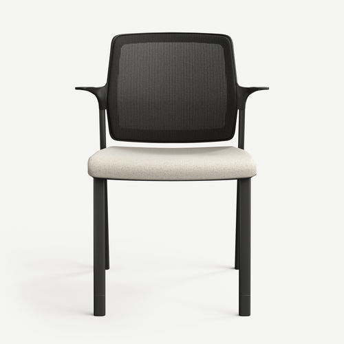 Sedia visitatore contemporanea - EVO - Allsteel - da interno / in rete / con schienale alto