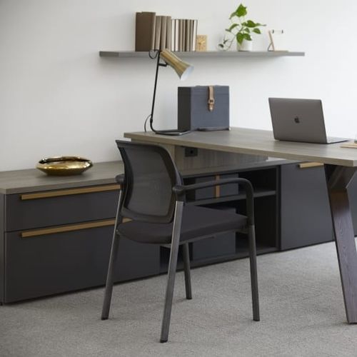 Sedia visitatore contemporanea - ACUITY - Allsteel - da interno / in rete / con supporto in plastica