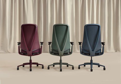 Poltrona da ufficio contemporanea - LEVRA - Allsteel - in tessuto / in plastica / imbottita