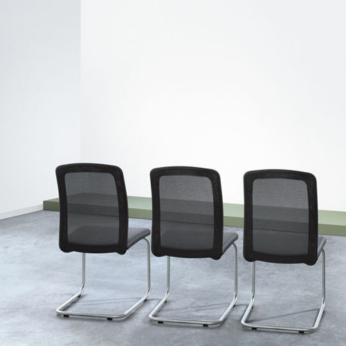 Sedia contemporanea - TWIST - girsberger - da interno / in rete / cantilever