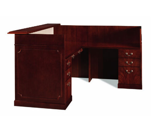 Banco reception d'angolo - KENNSINGTON - Gunlocke - modulare / in laminato / per hotel