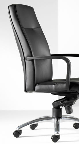 Poltrona direzionale contemporaneo - PORTER - Gunlocke - in pelle / reclinabile / ad altezza regolabile