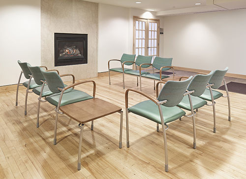 Sedia visitatore contemporanea - MOLTI TANDEM - Gunlocke - da interno / in tessuto / in pelle