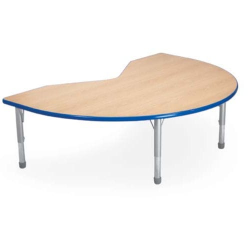 Tavolo da lavoro contemporaneo - HUSKY KIDNEY  - smith system - in laminato / ad altezza regolabile / per scuola