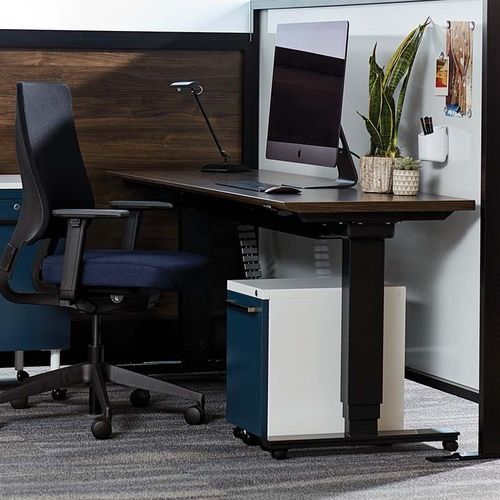 Scrivania per open space - TOGGLE - KI - con rotelle / contemporanea / in metallo