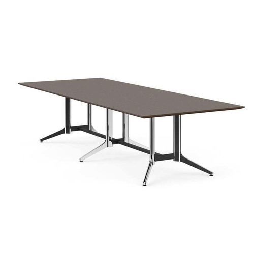 Tavolo da conferenza contemporaneo - TRIBUTAIRE&trade; - KI - in laminato / con supporto in metallo / rettangolare