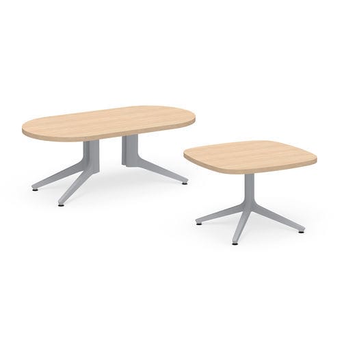 Tavolo d'appoggio contemporaneo - TRIBUTAIRE&trade; - KI - in laminato ad alta pressione / con supporto in alluminio / rettangolare