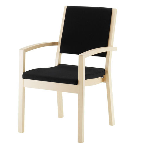 Sedia visitatore contemporanea - ALIAS - ISKU - da interno / in tessuto / con supporto in faggio