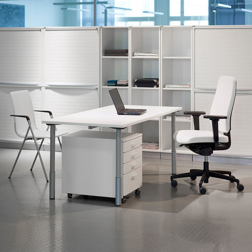 Scrivania per open space - MATRIX I - ISKU - contemporanea / in MDF / in betulla