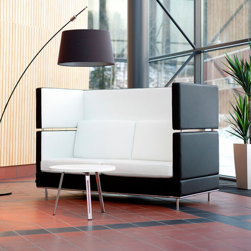 Divano contemporaneo - INKOO PRO HIGH - ISKU - in tessuto / in pelle / con schienale alto