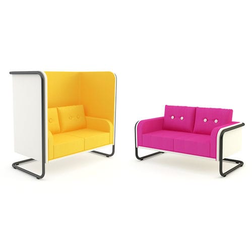 Divano contemporaneo - MR.SNUG - ISKU - in tessuto / in plastica / giallo