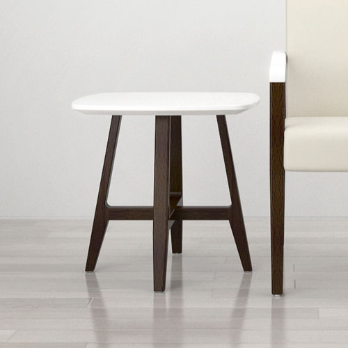 Tavolo d'appoggio contemporaneo - FAERON - krug - in faggio / in laminato / in Solid Surface