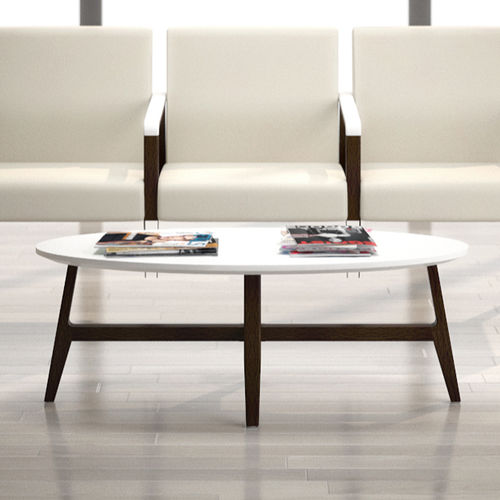 Tavolino basso contemporaneo - FAERON - krug - in faggio / in laminato / in Solid Surface