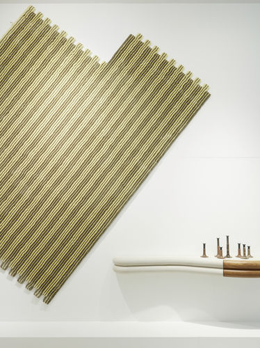 Arazzo contemporaneo - Shifting Blocks - JOV - a righe / in lana della Nuova Zelanda / in Tencel®