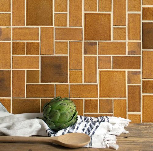 Mosaico in ceramica - LARGE CRAFTSMAN SQUARES - Mercury Mosaics - opaco / da interno / da parete