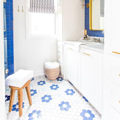 Mosaico in ceramica - REGULAR HEXAGON - Mercury Mosaics - opaco / da interno / da pavimento