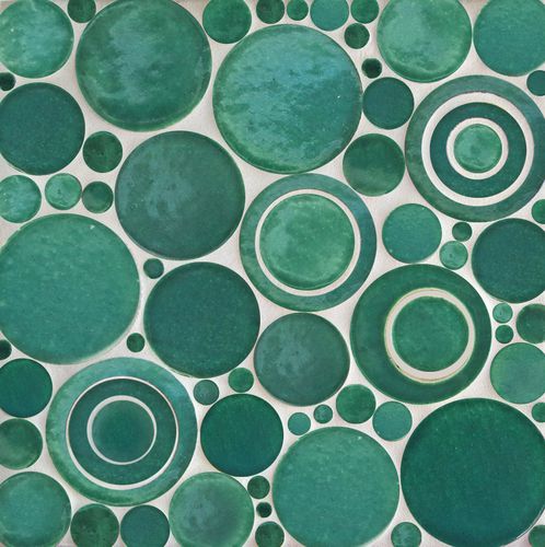 Mosaico in ceramica - BUBBLES - Mercury Mosaics - da interno / da parete / arrotondato