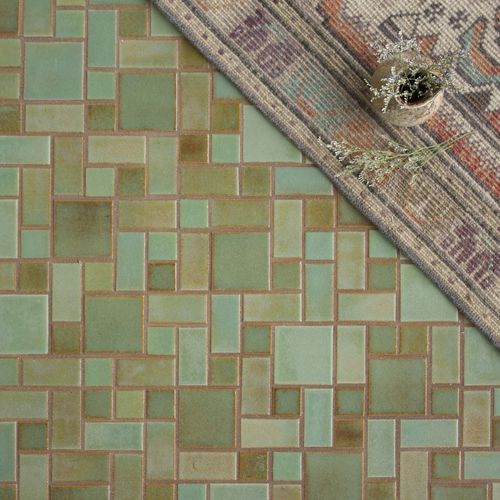 Mosaico in ceramica - REGULAR CRAFTSMAN SQUARES - Mercury Mosaics - opaco / da interno / da parete