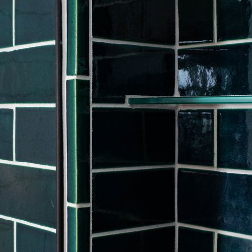 Profilo di finitura in ceramica - V CAP - Mercury Mosaics - per piastrelle / per angolo esterno
