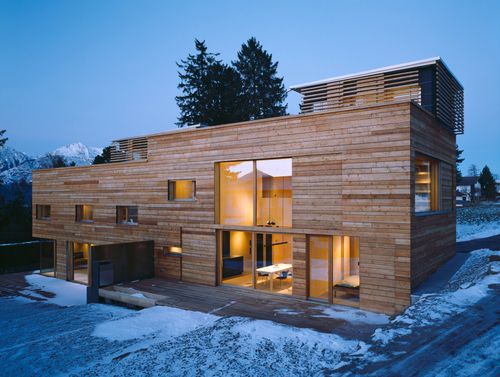 Casa prefabbricata - SISTRANS - Stora Enso - ecologica / contemporanea / a due piani