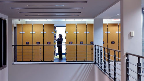 Scaffalatura mobile per ufficio - SAFEAISLE - MONTEL - per archivio / elettrica / in metallo