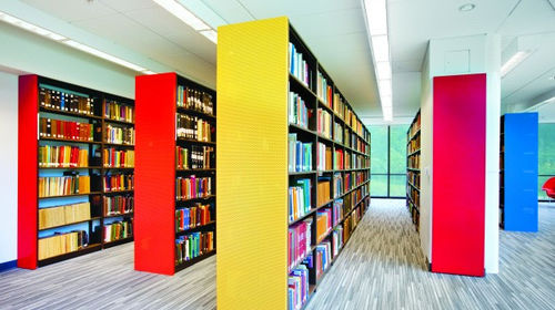 Scaffalatura per biblioteca - HYBRIA - MONTEL - standard / in metallo