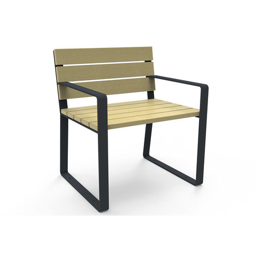 Poltrona urbana contemporanea - FEEL - GUYON - in legno / in metallo / in legno
