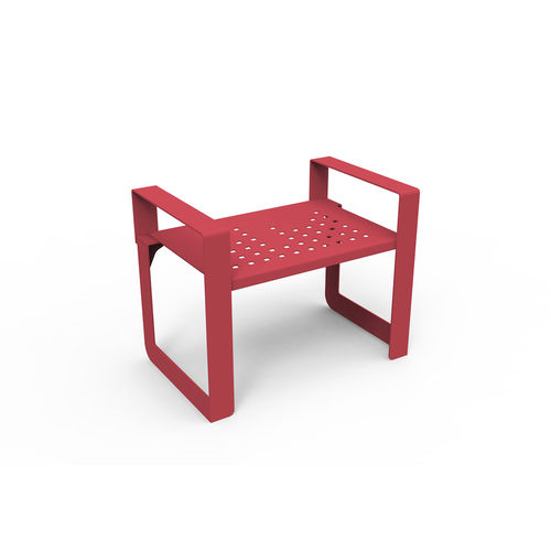 Sgabello contemporaneo - KUBIC - GUYON - in metallo / con supporto in metallo / a slitta