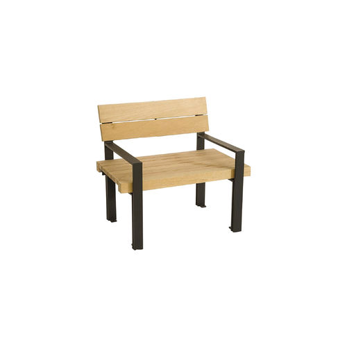 Poltrona urbana contemporanea - LINEA SEDIA - GUYON - in legno / in legno / FSC