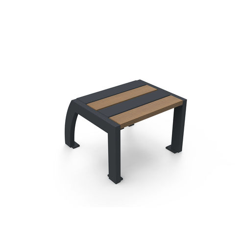 Sgabello contemporaneo - MEZZO - GUYON - in legno / in metallo / con supporto in legno