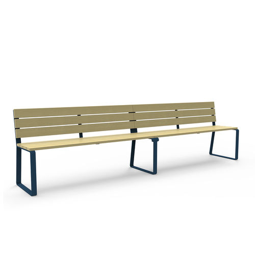 Panca per spazi pubblici design - FEEL - GUYON - in poliestere / in metallo / in legno