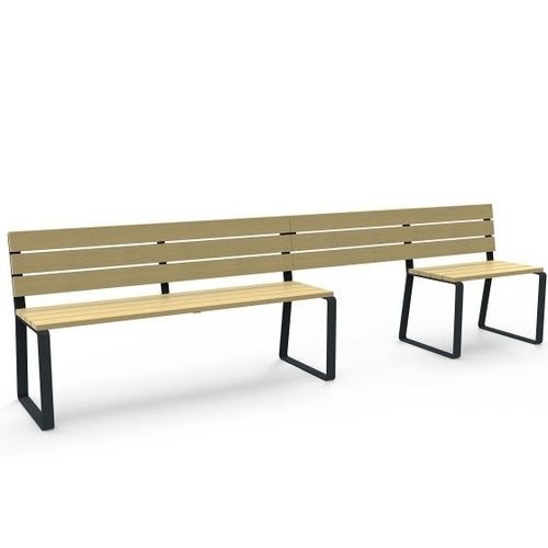 Panca per spazi pubblici contemporanea - FEEL - GUYON - in poliestere / in zinco / in legno