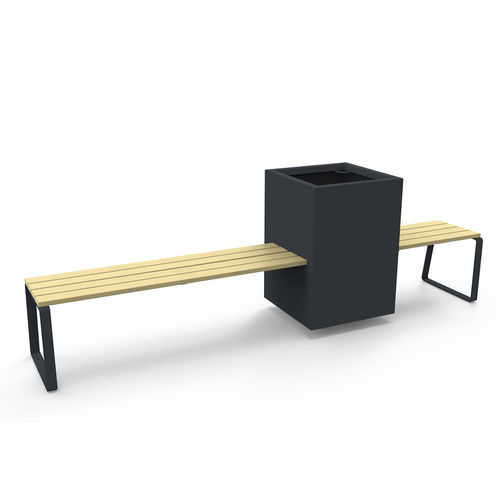 Divanetto imbottito design - FEEL - GUYON - in legno / in poliestere / con supporto in metallo