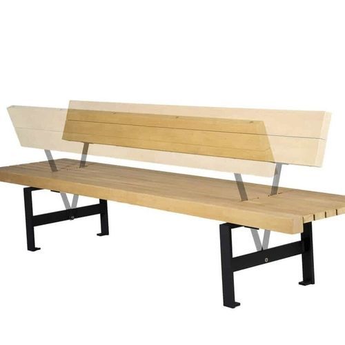 Panca per spazi pubblici contemporanea - LINEA - GUYON - in poliestere / in metallo / in legno