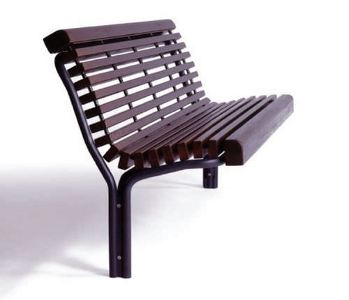 Panca per spazi pubblici classica - 325-22 - GUYON - in metallo / in legno / con schienale