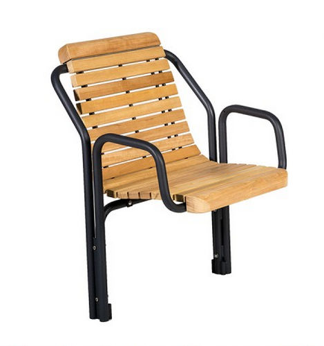 Poltrona urbana contemporanea - 319S - GUYON - in legno / in metallo / in legno