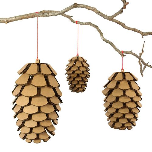 Scultura in cartone - PINE CONE SETS - cardboard safari - da esterno