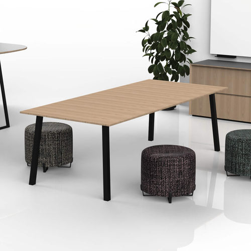 Tavolo da riunione contemporaneo - Two4Six™ - Nucraft - impiallacciato in legno / in faggio / in frassino