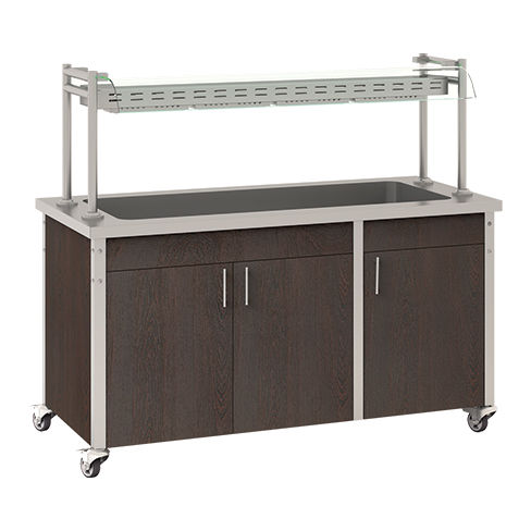 Buffet caldo centralizzato - PRO - Kristal Endustriyel A.S. - con ruota / professionale