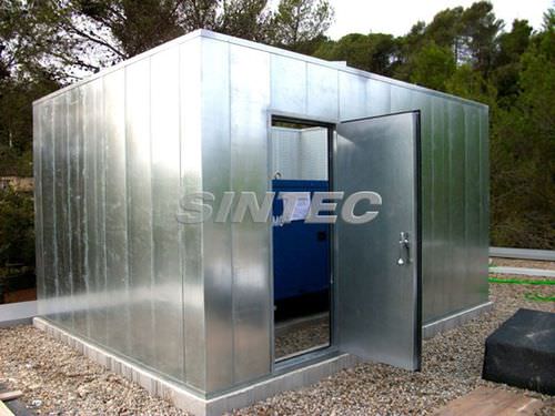 Pannello acustico a muro - AISFÓN 100 - SINTEC INSONORIZACIÓN - per rivestimento di facciata / per parete / in metallo