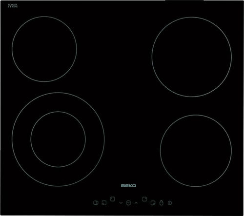 Piano cottura in vetroceramica - HIC64402T - Beko - 4 fuochi / da incasso / con comandi tattili