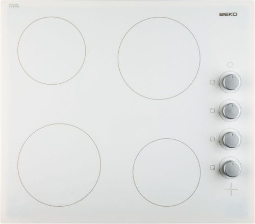 Piano cottura in vetroceramica - HIC64105 - Beko - 4 fuochi / da incasso / con manopole