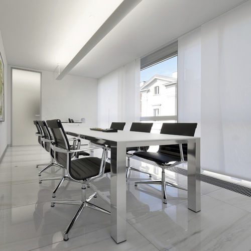 Tavolo da riunione design - P80 - ICF - in rovere / in noce / in HPL