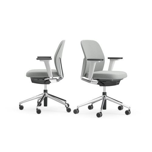 Sedia contemporanea - DSW LOW - ICF - da interno / in pelle / in ghisa di alluminio