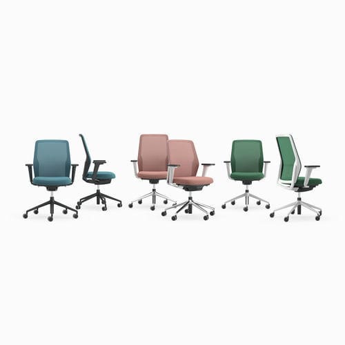 Sedia da ufficio contemporanea - DUOTMESH - ICF - da interno / in tessuto / in rete