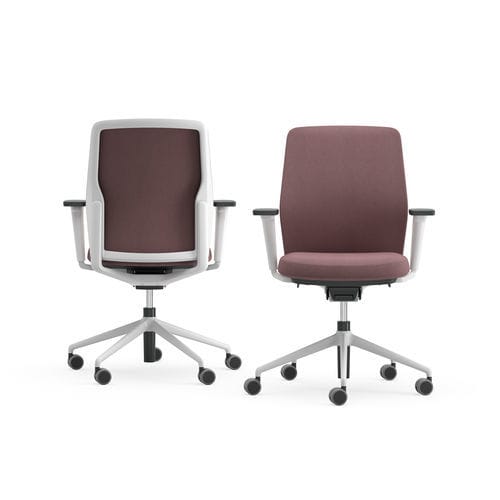 Sedia da ufficio contemporanea - DUOSOFT - ICF - da interno / in poliestere / con supporto in metallo
