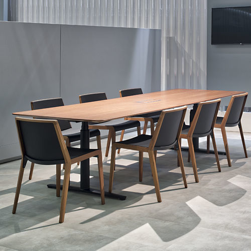 Sedia visitatore contemporanea - FINNWOOD - ICF - da interno / in nylon / in legno