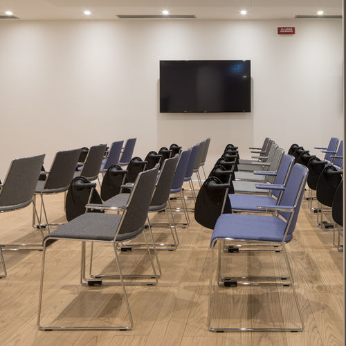 Sedia da ufficio design - FINN - ICF - da interno / in tessuto / in plastica