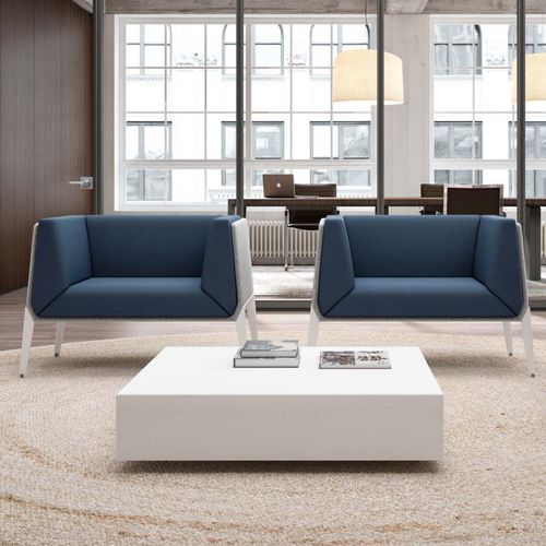 Tavolino basso contemporaneo - T05   - Quadrifoglio Sistemi d'Arredo - in melaminico / con base in polietilene / con base in melamina